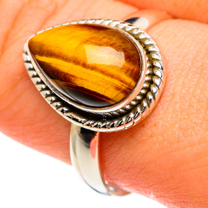 Tiger Eye Rings handcrafted by Ana Silver Co - RING85782