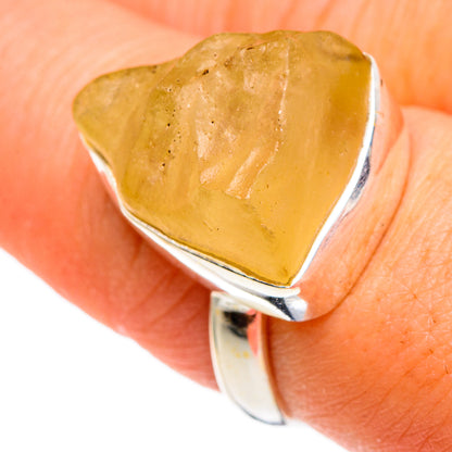 Libyan Desert Glass Rings handcrafted by Ana Silver Co - RING85785