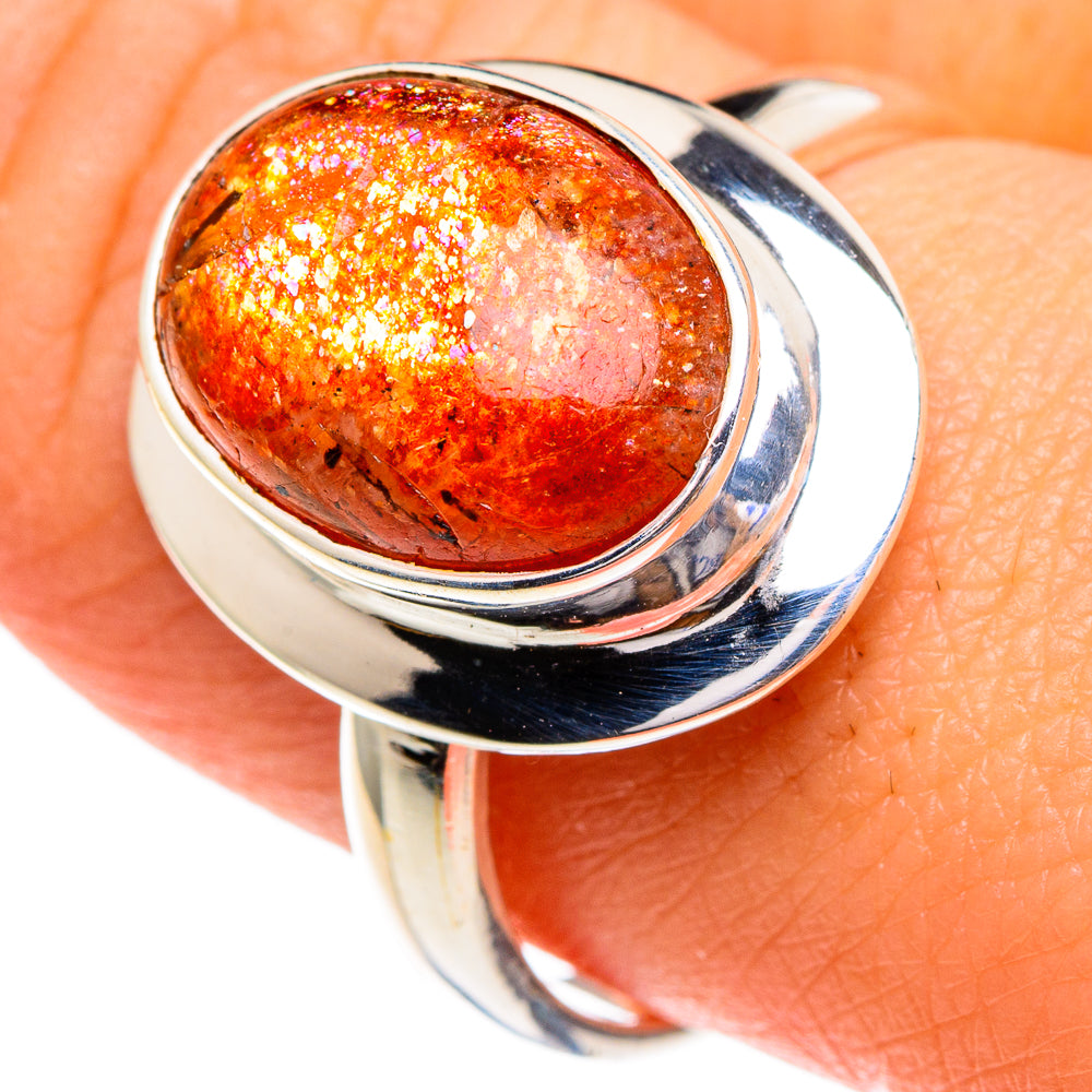 Sunstone Rings handcrafted by Ana Silver Co - RING85786