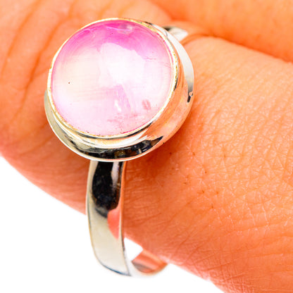 Pink Moonstone Rings handcrafted by Ana Silver Co - RING85791