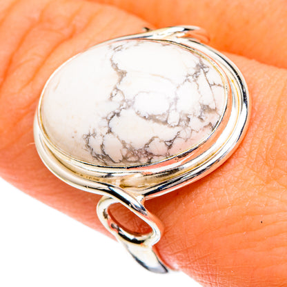 Howlite Rings handcrafted by Ana Silver Co - RING85805