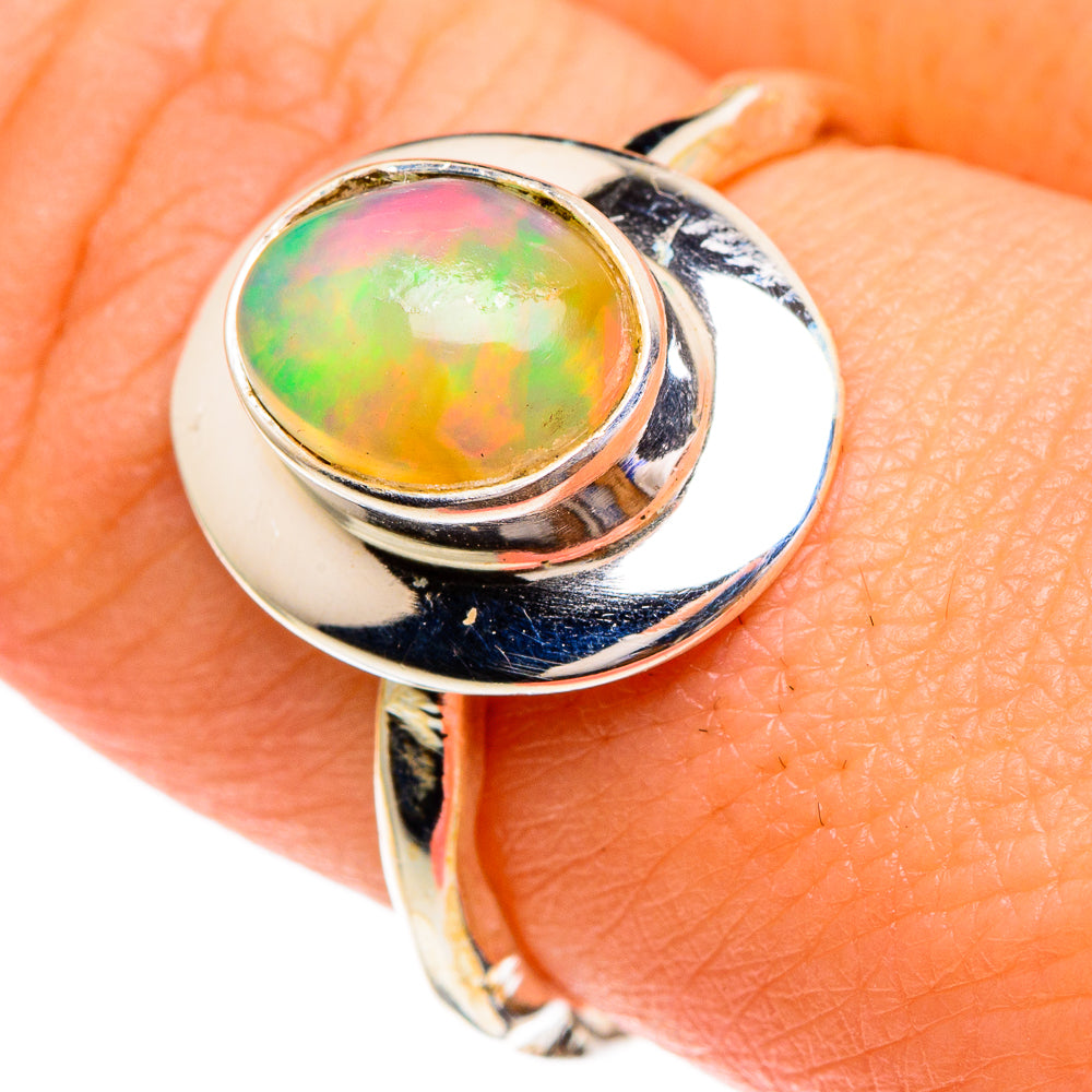 Ethiopian Opal Rings handcrafted by Ana Silver Co - RING85809