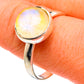 Yellow Moonstone Rings handcrafted by Ana Silver Co - RING85811