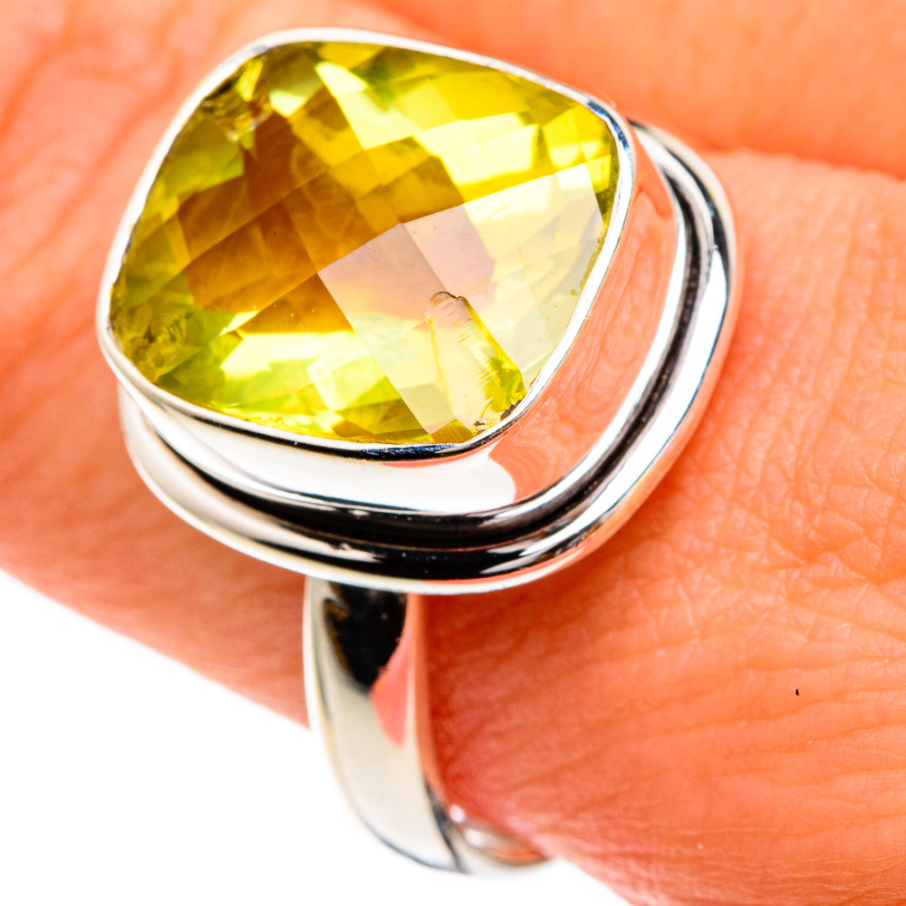 Lemon Quartz Rings handcrafted by Ana Silver Co - RING85812