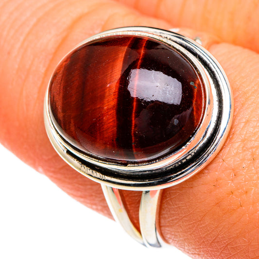 Red Tiger Eye Rings handcrafted by Ana Silver Co - RING85829