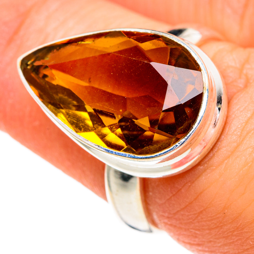 Mandarin Citrine Rings handcrafted by Ana Silver Co - RING85831