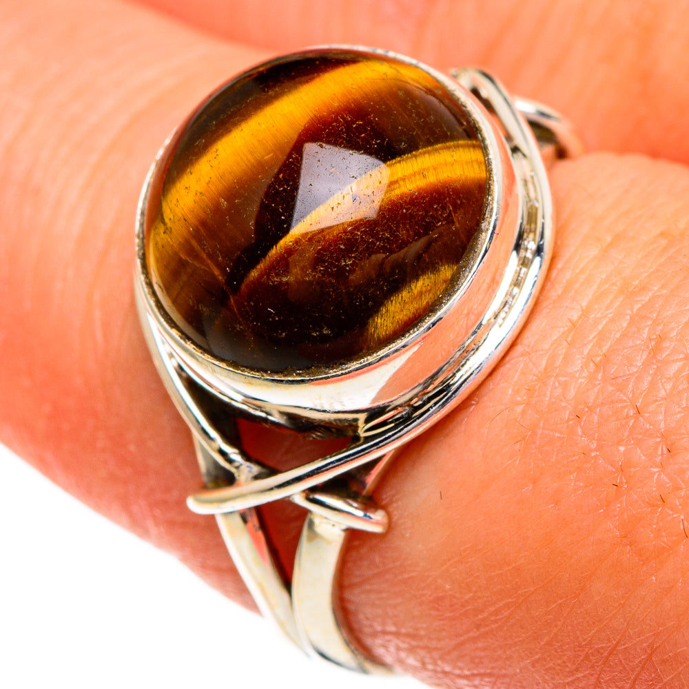Tiger Eye Rings handcrafted by Ana Silver Co - RING85832