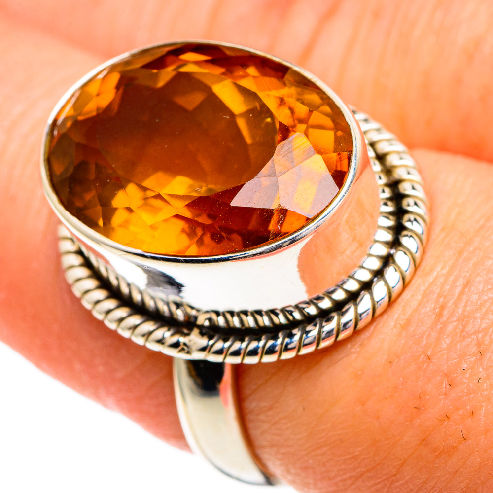 Mandarin Citrine Rings handcrafted by Ana Silver Co - RING85834