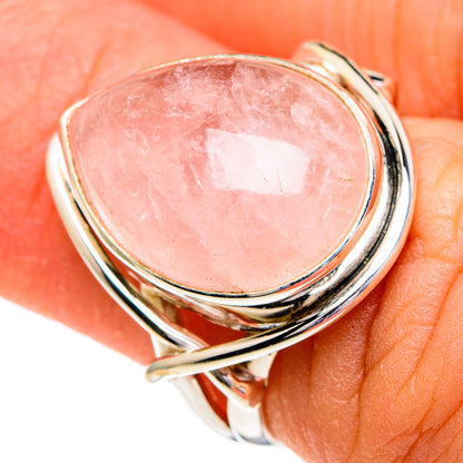 Rose Quartz Rings handcrafted by Ana Silver Co - RING85838
