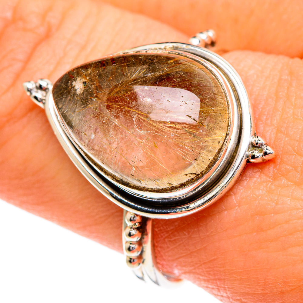 Rutilated Quartz Rings handcrafted by Ana Silver Co - RING85846