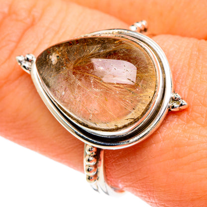 Rutilated Quartz Rings handcrafted by Ana Silver Co - RING85846