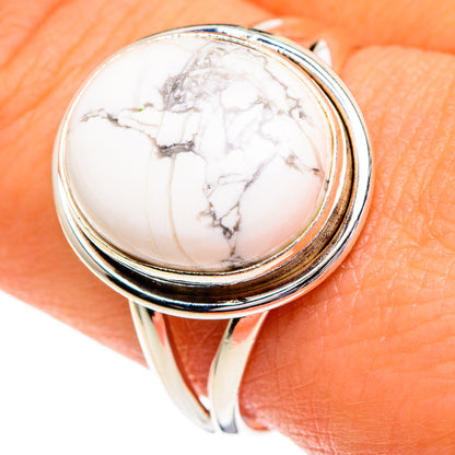 Howlite Rings handcrafted by Ana Silver Co - RING85852