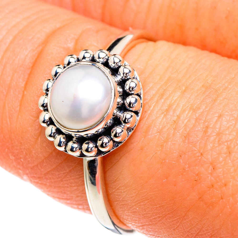 Cultured Pearl Rings handcrafted by Ana Silver Co - RING85853