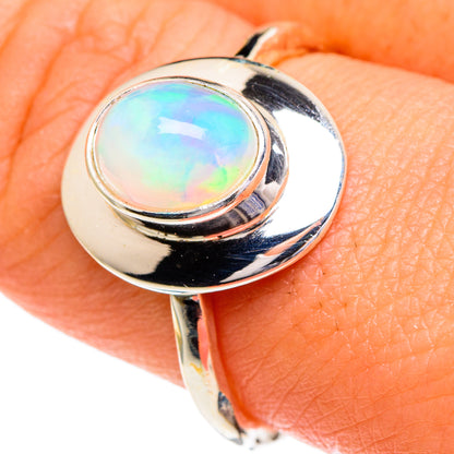 Ethiopian Opal Rings handcrafted by Ana Silver Co - RING85855