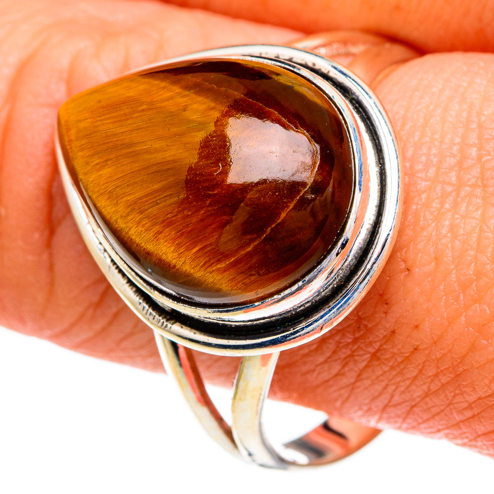 Tiger Eye Rings handcrafted by Ana Silver Co - RING85878