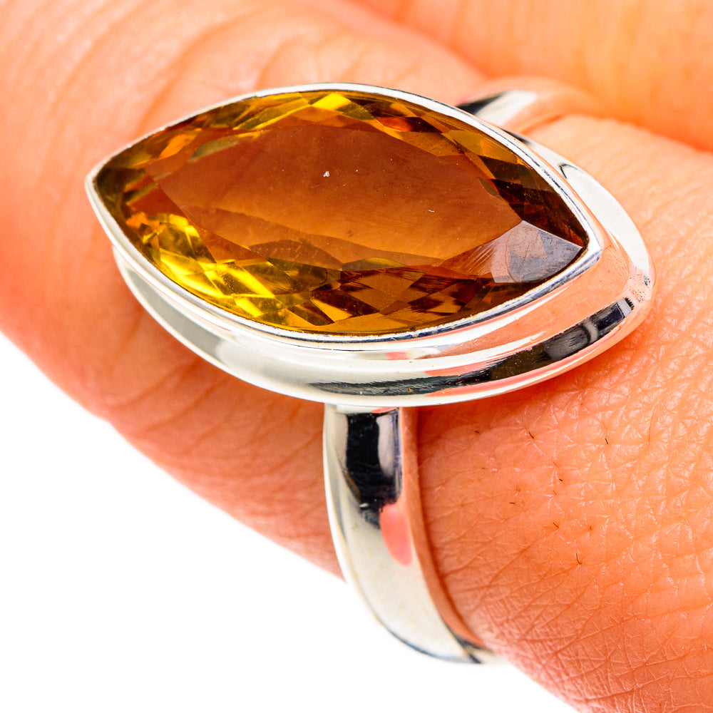 Mandarin Citrine Rings handcrafted by Ana Silver Co - RING85883