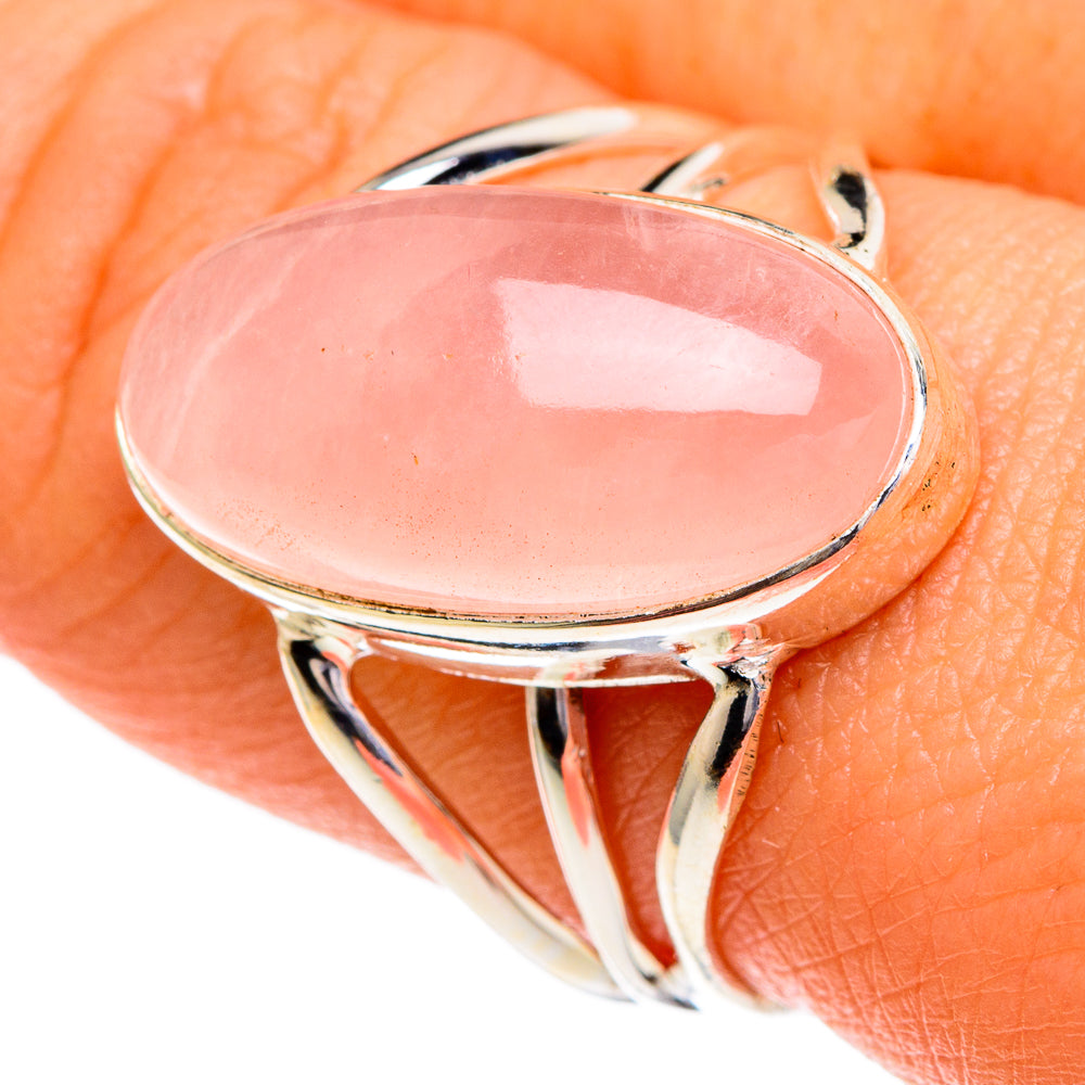 Rose Quartz Rings handcrafted by Ana Silver Co - RING85887