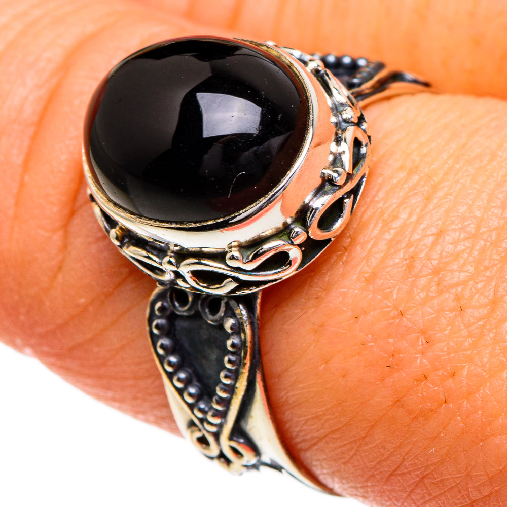 Black Onyx Rings handcrafted by Ana Silver Co - RING85897