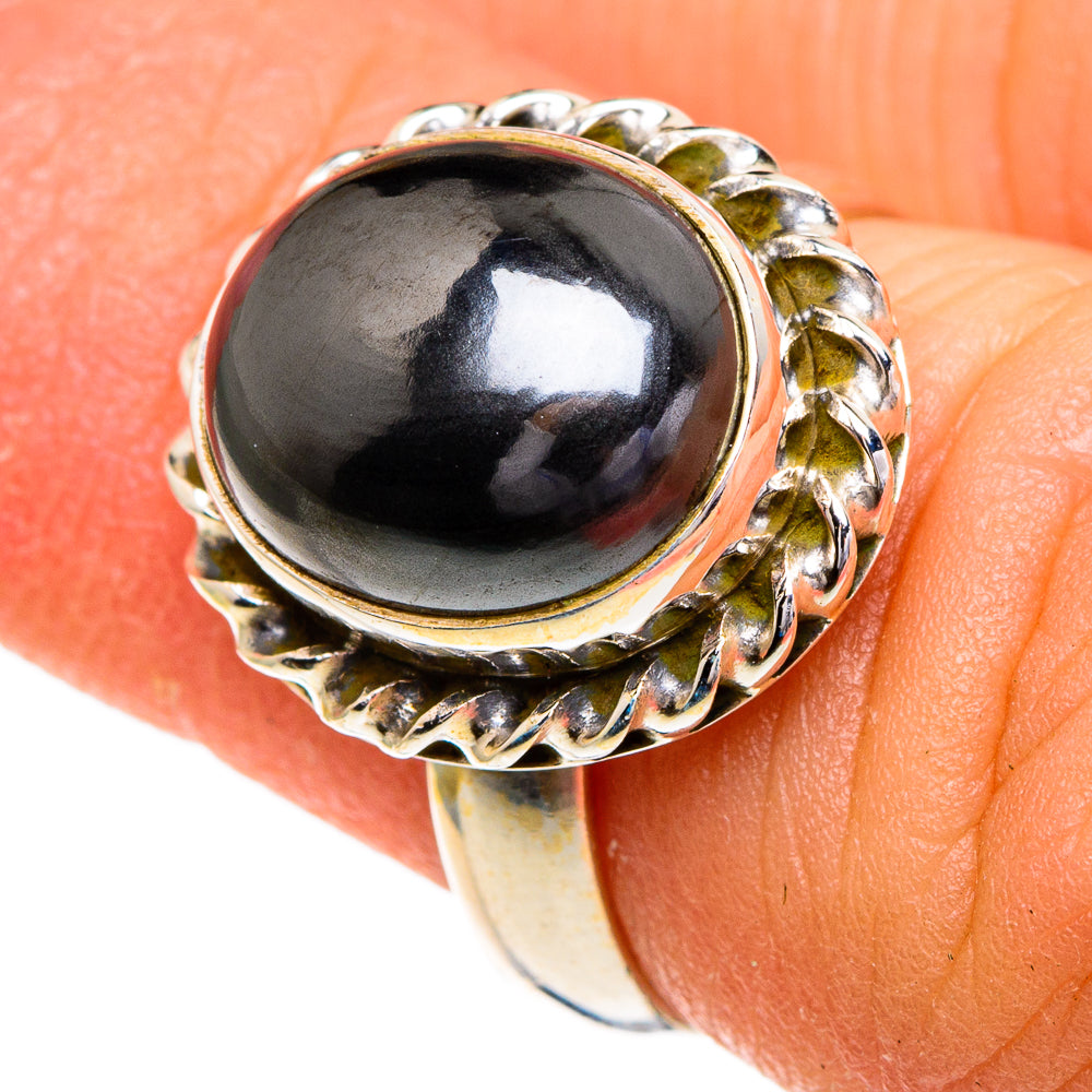 Hematite Rings handcrafted by Ana Silver Co - RING85903