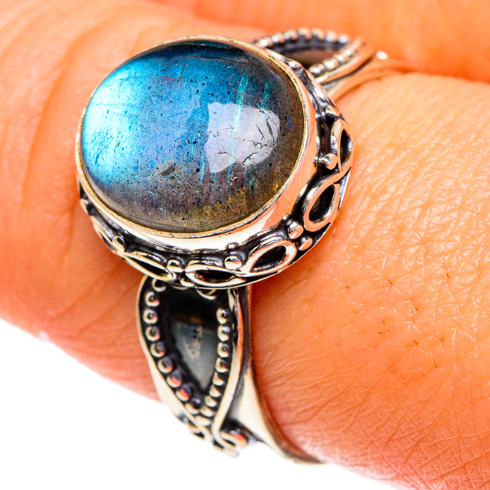 Labradorite Rings handcrafted by Ana Silver Co - RING85907