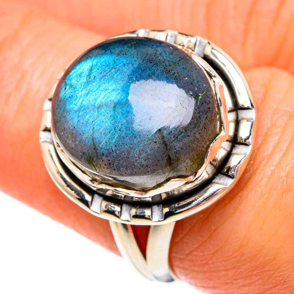 Labradorite Rings handcrafted by Ana Silver Co - RING85910