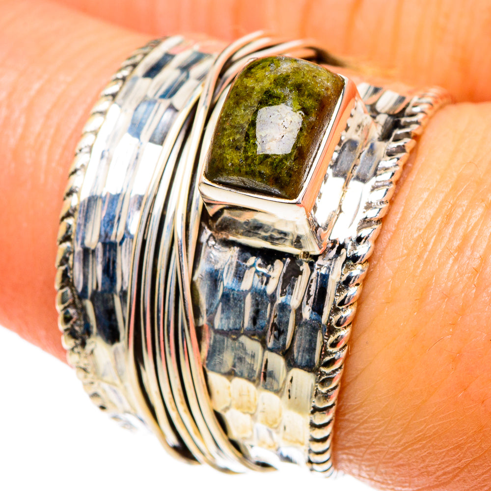 Green Tourmaline Rings handcrafted by Ana Silver Co - RING85915