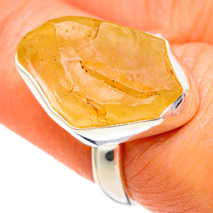 Libyan Desert Glass Rings handcrafted by Ana Silver Co - RING85933
