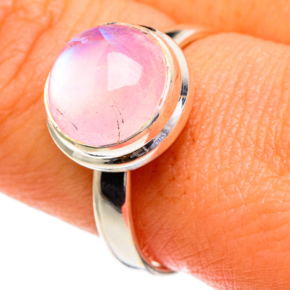 Pink Moonstone Rings handcrafted by Ana Silver Co - RING85936