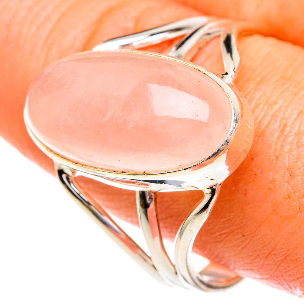 Rose Quartz Rings handcrafted by Ana Silver Co - RING85938