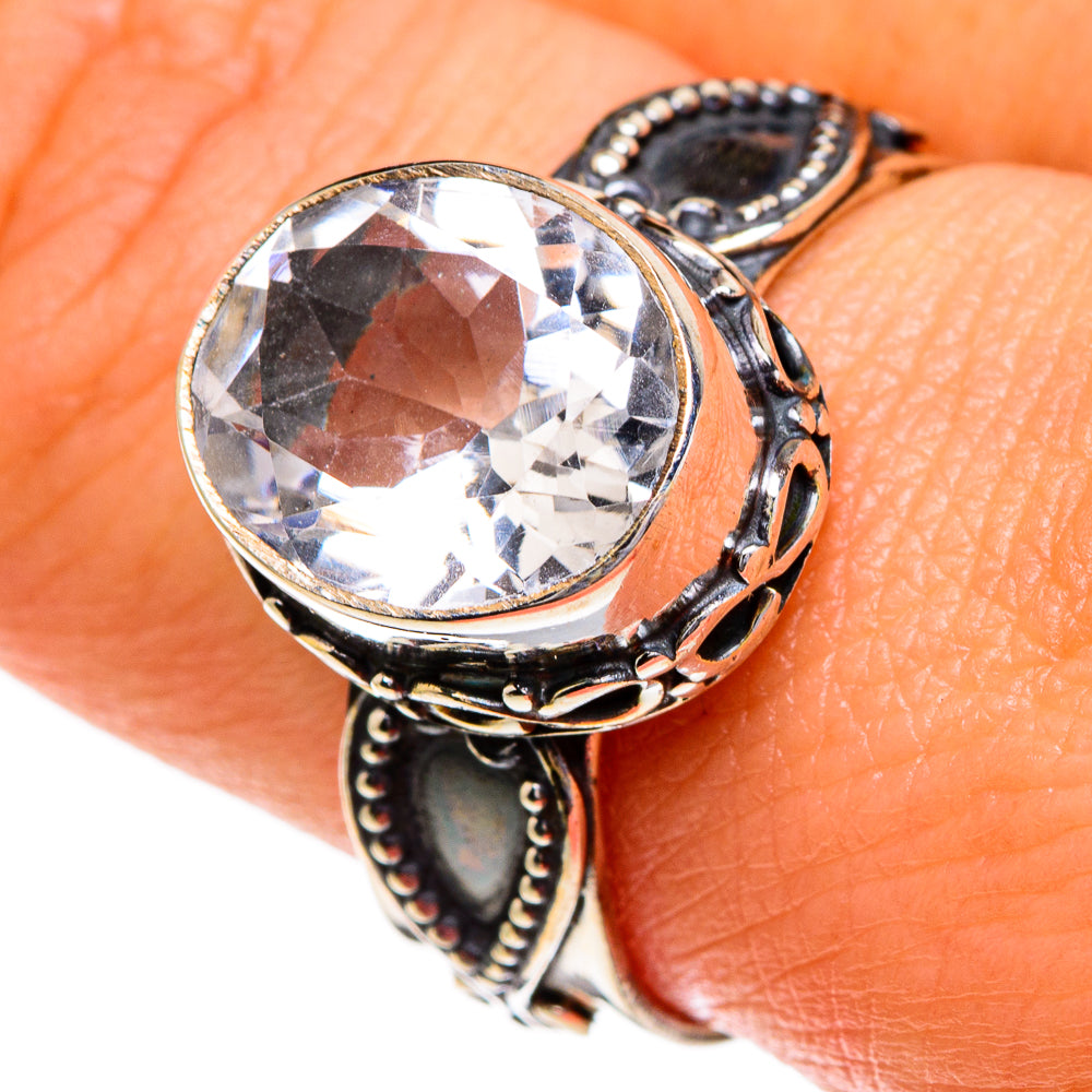 White Quartz Rings handcrafted by Ana Silver Co - RING85950