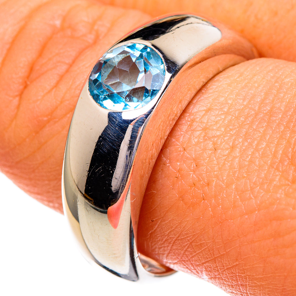 Blue Topaz Rings handcrafted by Ana Silver Co - RING85955