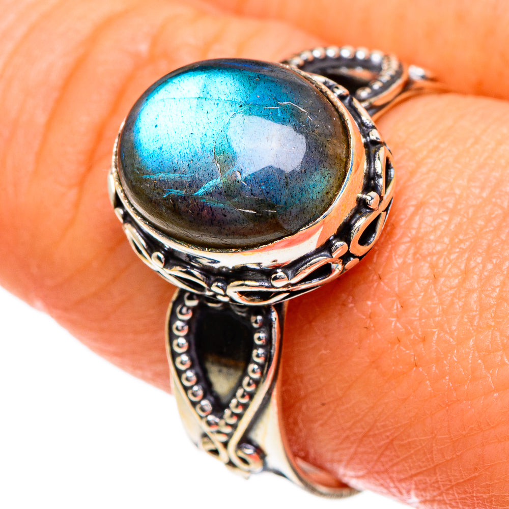 Labradorite Rings handcrafted by Ana Silver Co - RING85957