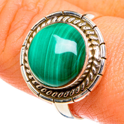 Malachite Rings handcrafted by Ana Silver Co - RING85968