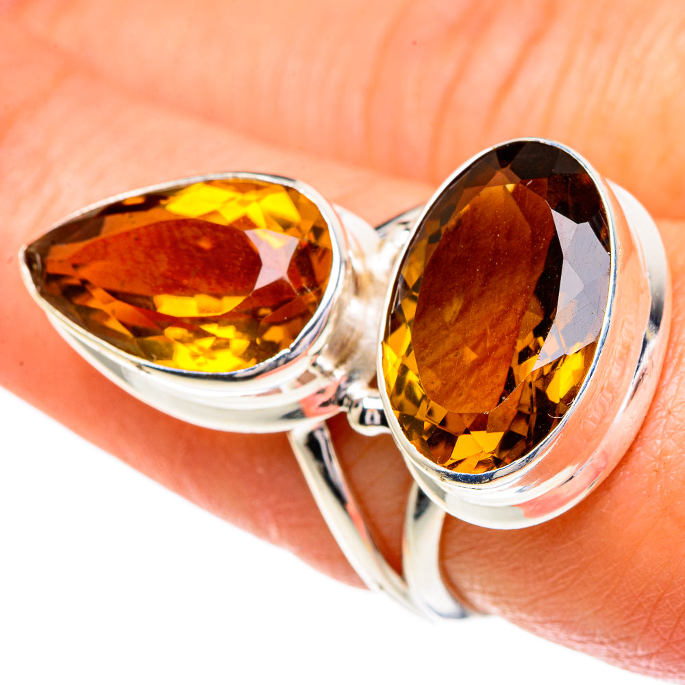 Mandarin Citrine Rings handcrafted by Ana Silver Co - RING85974