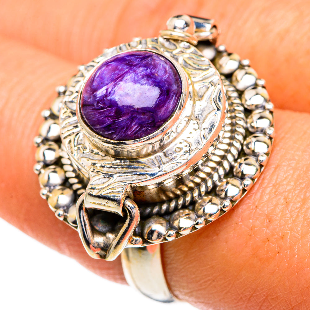 Charoite Rings handcrafted by Ana Silver Co - RING85978