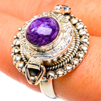 Charoite Rings handcrafted by Ana Silver Co - RING85978