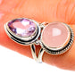 Rose Quartz, Kunzite Rings handcrafted by Ana Silver Co - RING85985