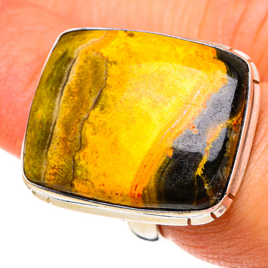 Bumble Bee Jasper Rings handcrafted by Ana Silver Co - RING85988