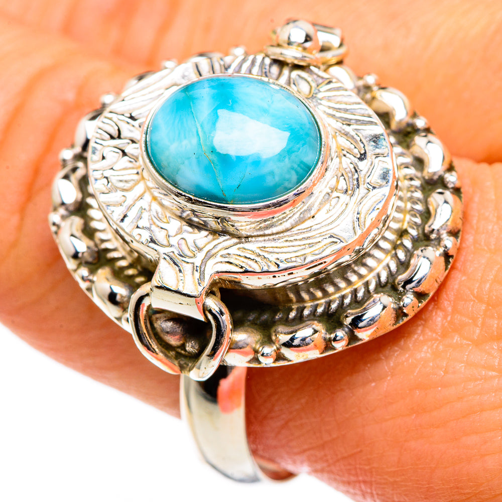 Larimar Rings handcrafted by Ana Silver Co - RING85995