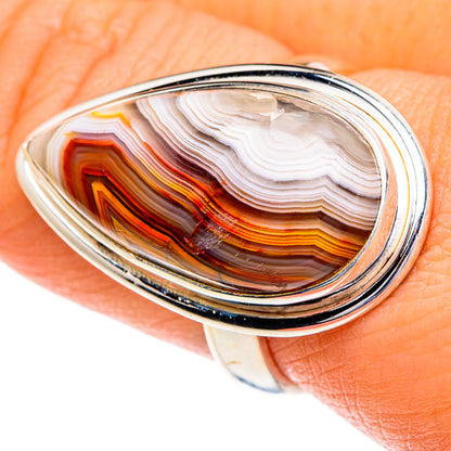Crazy Lace Agate Rings handcrafted by Ana Silver Co - RING86004