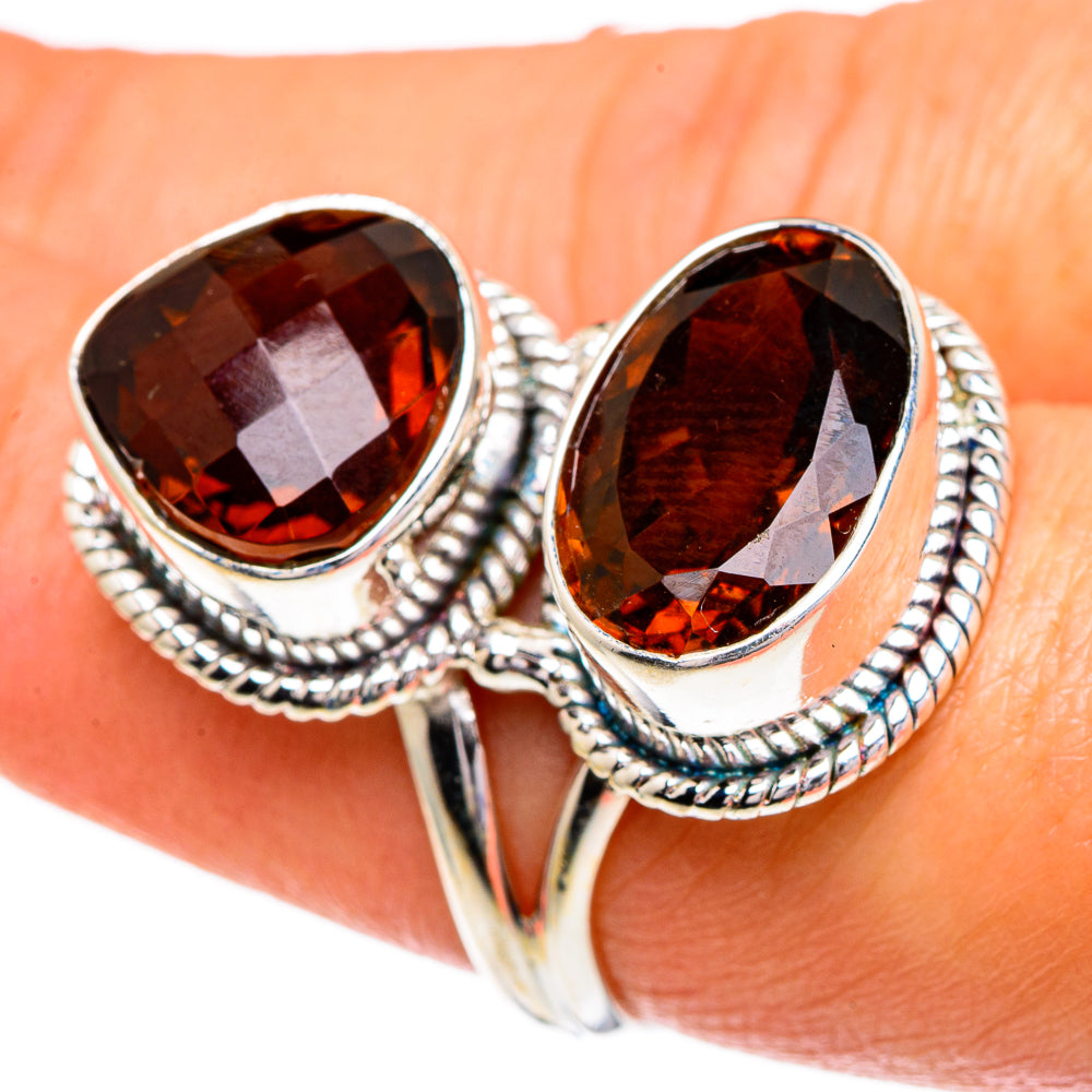 Mandarin Citrine Rings handcrafted by Ana Silver Co - RING86006