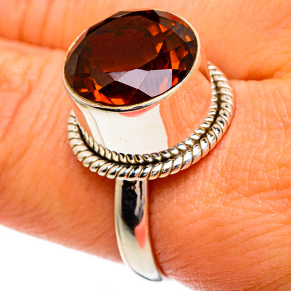 Mandarin Citrine Rings handcrafted by Ana Silver Co - RING86007