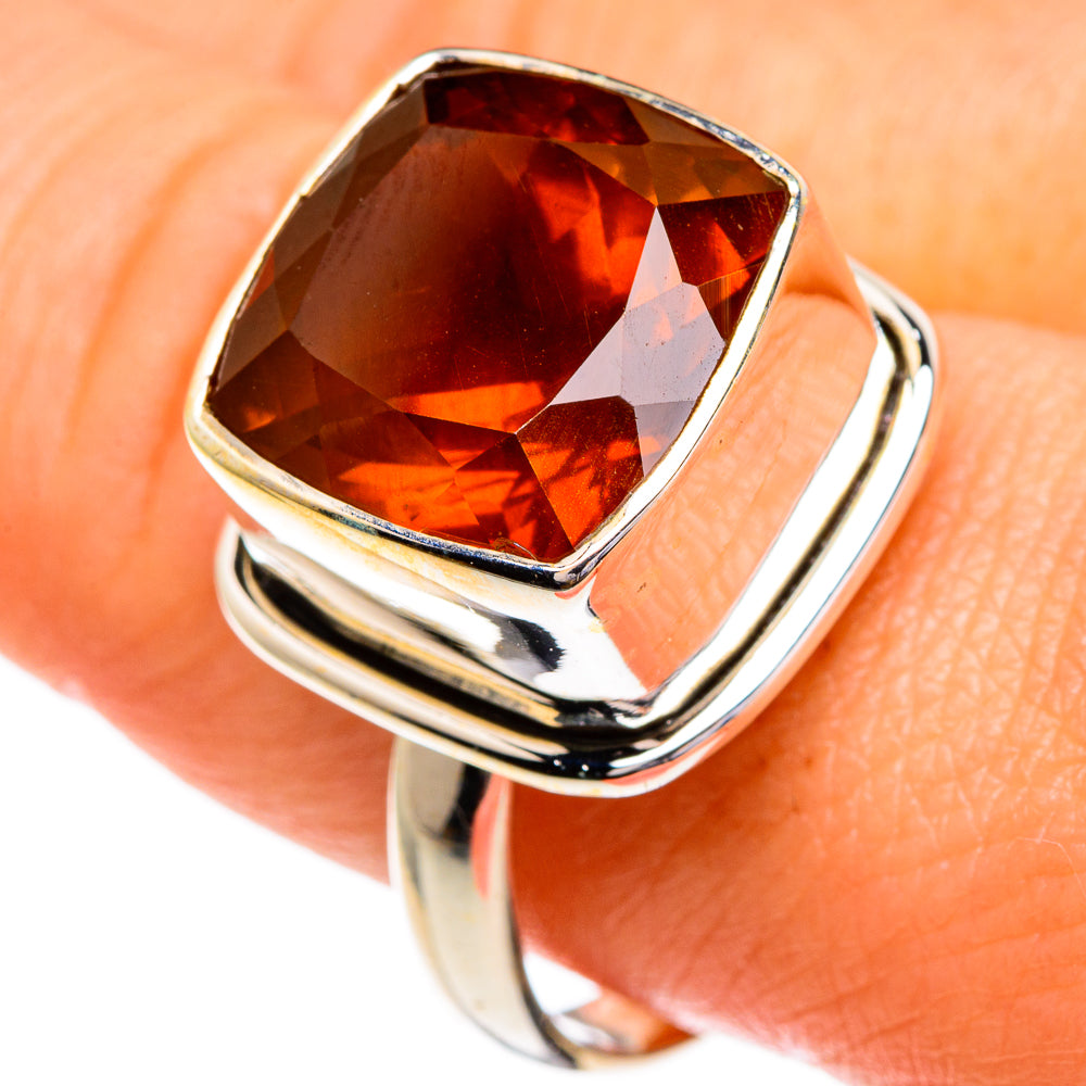 Mandarin Citrine Rings handcrafted by Ana Silver Co - RING86008