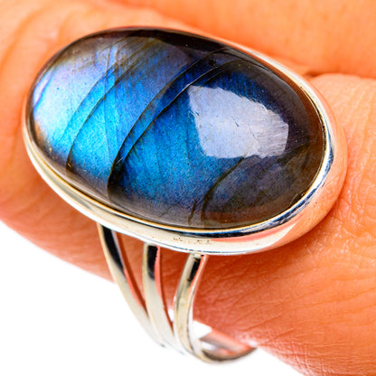 Labradorite Rings handcrafted by Ana Silver Co - RING86025