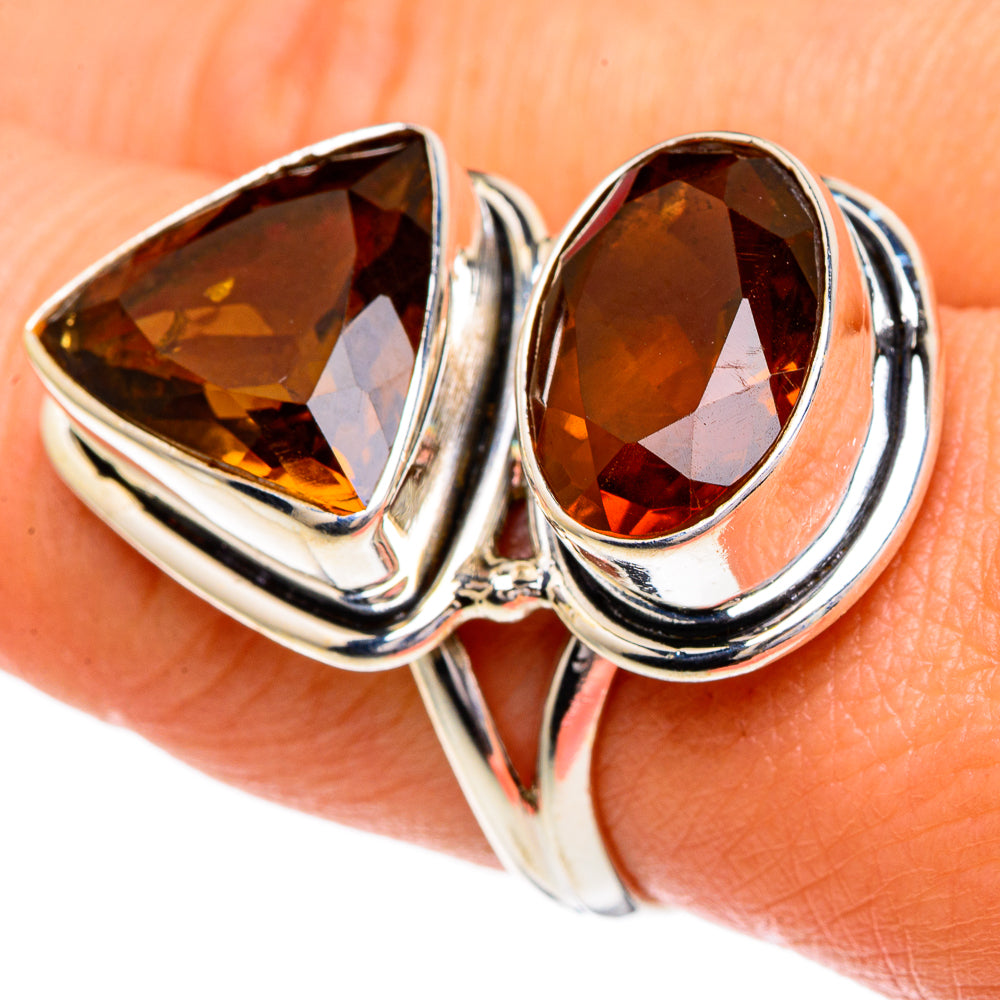 Mandarin Citrine Rings handcrafted by Ana Silver Co - RING86035