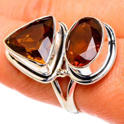 Mandarin Citrine Rings handcrafted by Ana Silver Co - RING86035