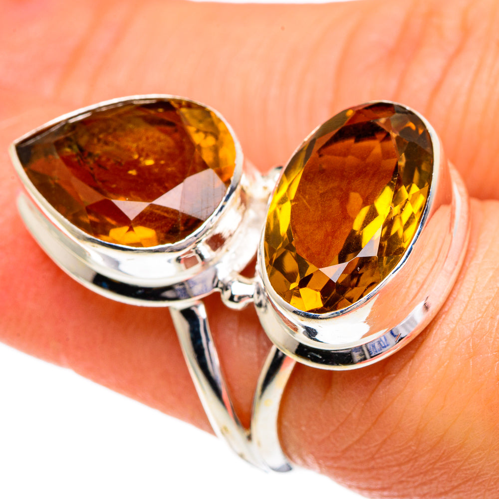 Mandarin Citrine Rings handcrafted by Ana Silver Co - RING86039