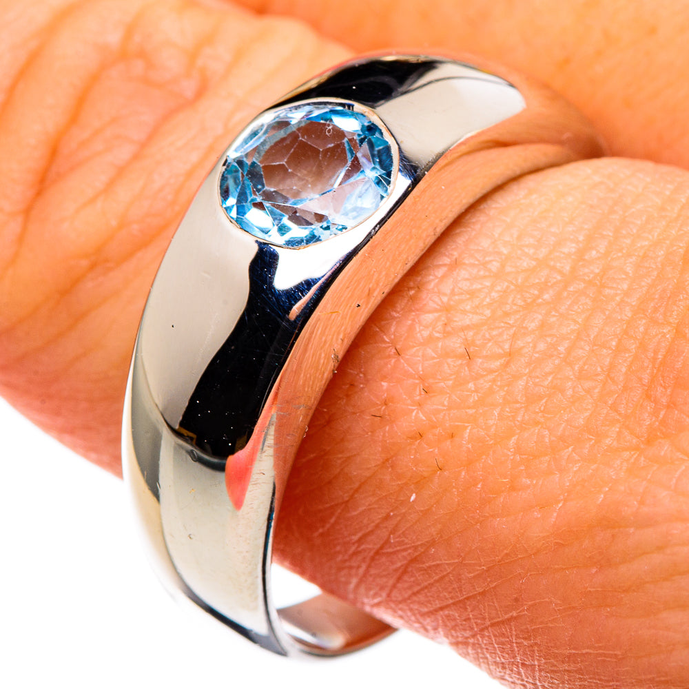Blue Topaz Rings handcrafted by Ana Silver Co - RING86044