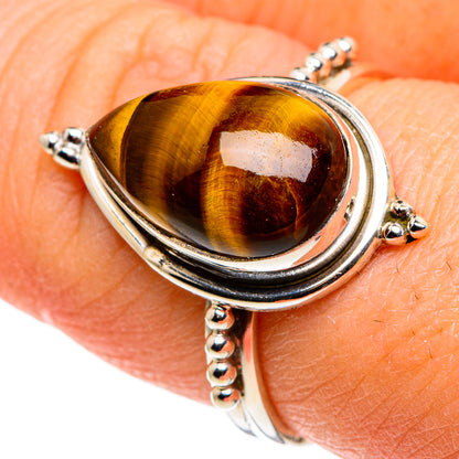 Tiger Eye Rings handcrafted by Ana Silver Co - RING86056
