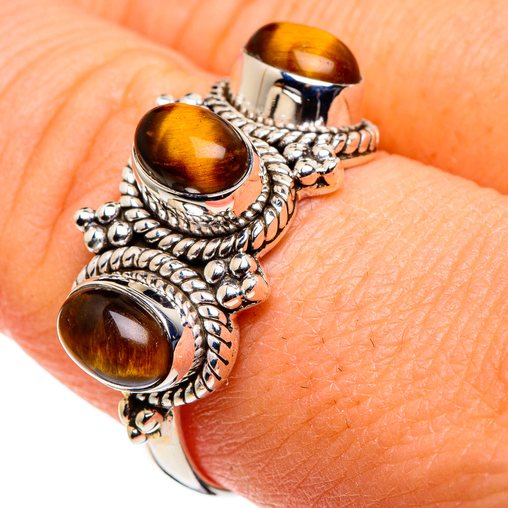 Tiger Eye Rings handcrafted by Ana Silver Co - RING86057